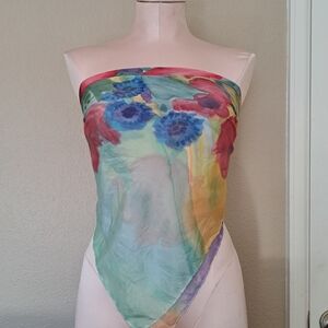 J.S. Scarf Vintage Abstract Multicolor